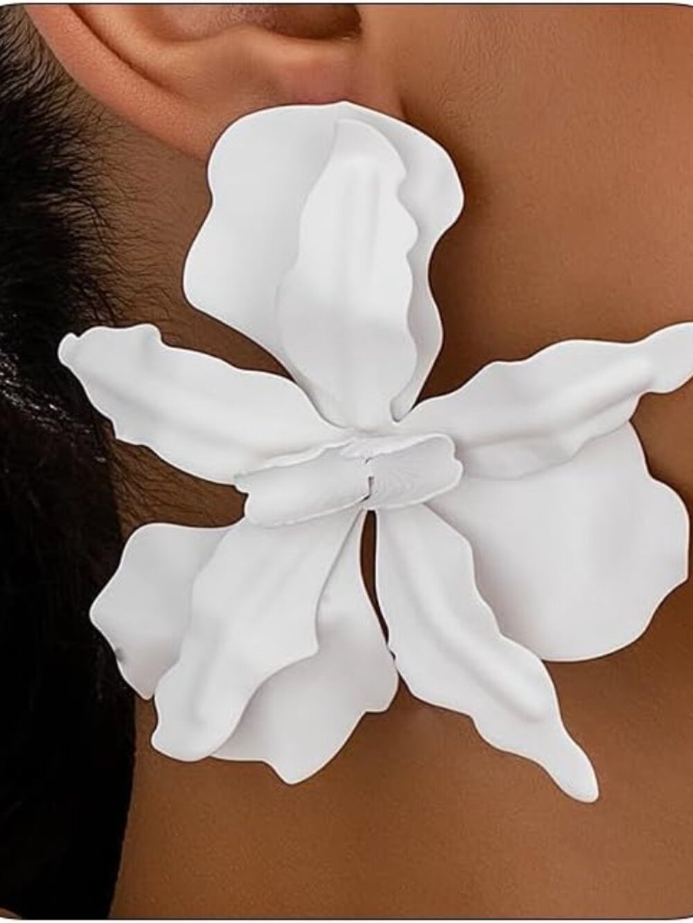 Large Flower Earrings For Women Fashionable Exaggerated Colorful Flower Earrings